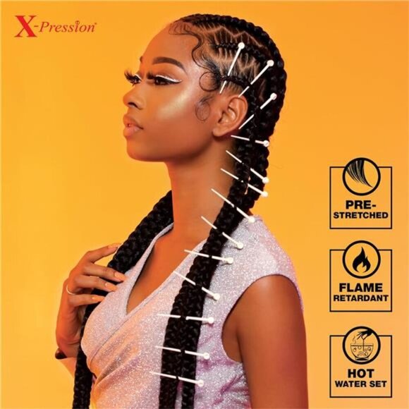 Sensationnel X-pression prestretched braiding hair - 3x braid 58 inch all - Picture 6 of 7